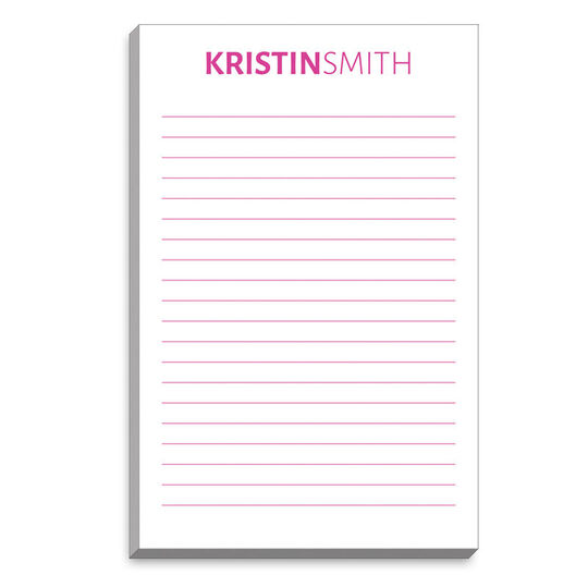 Bold Name Notepads
